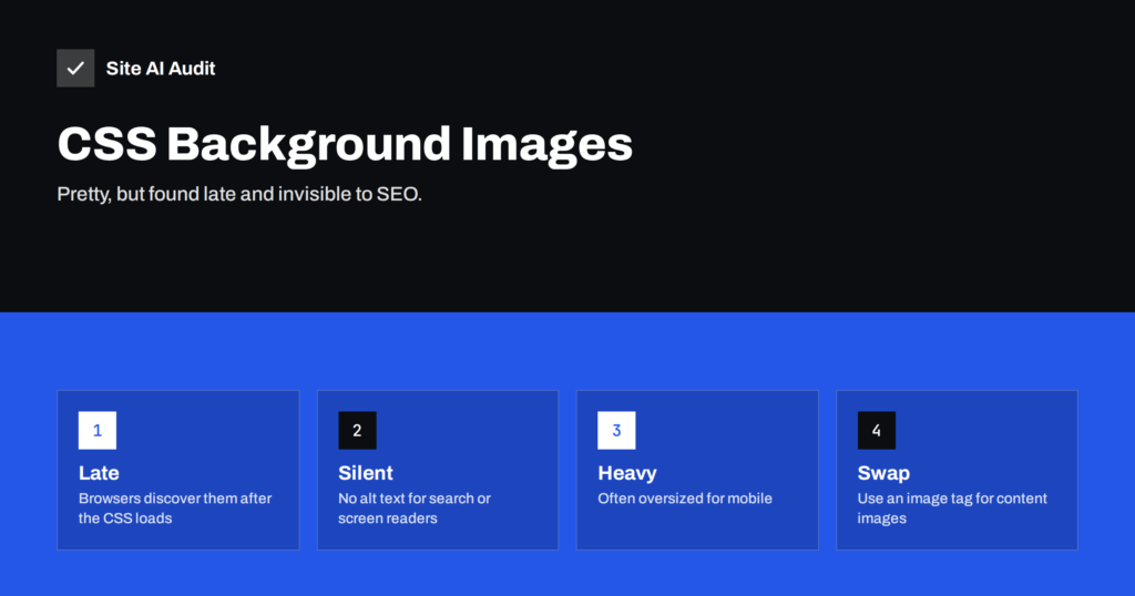 CSS Background Images: Speed and SEO Pitfalls to Avoid