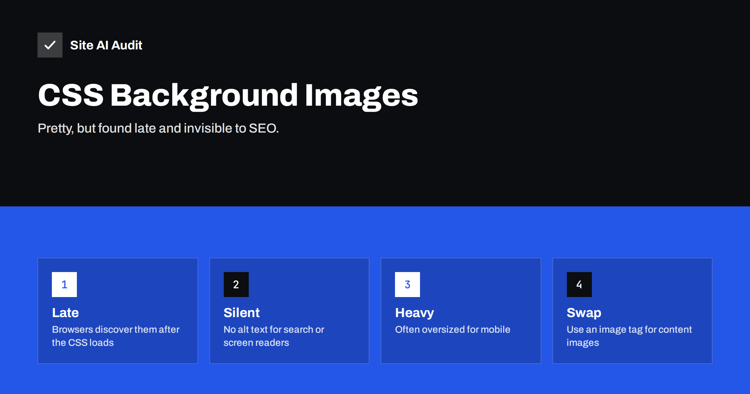 CSS Background Images: Speed and SEO Pitfalls to Avoid