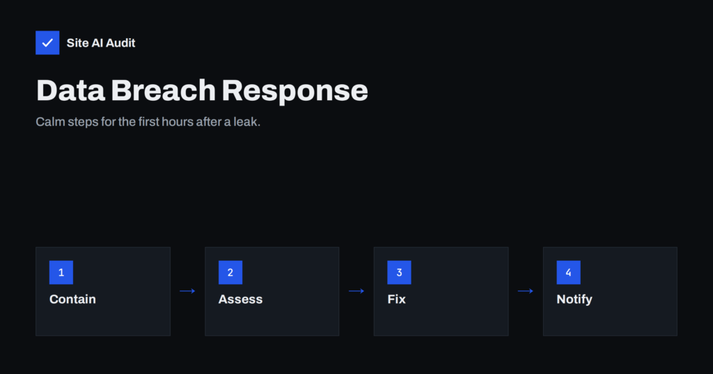 Data Breach Response: What a Small Business Should Do First
