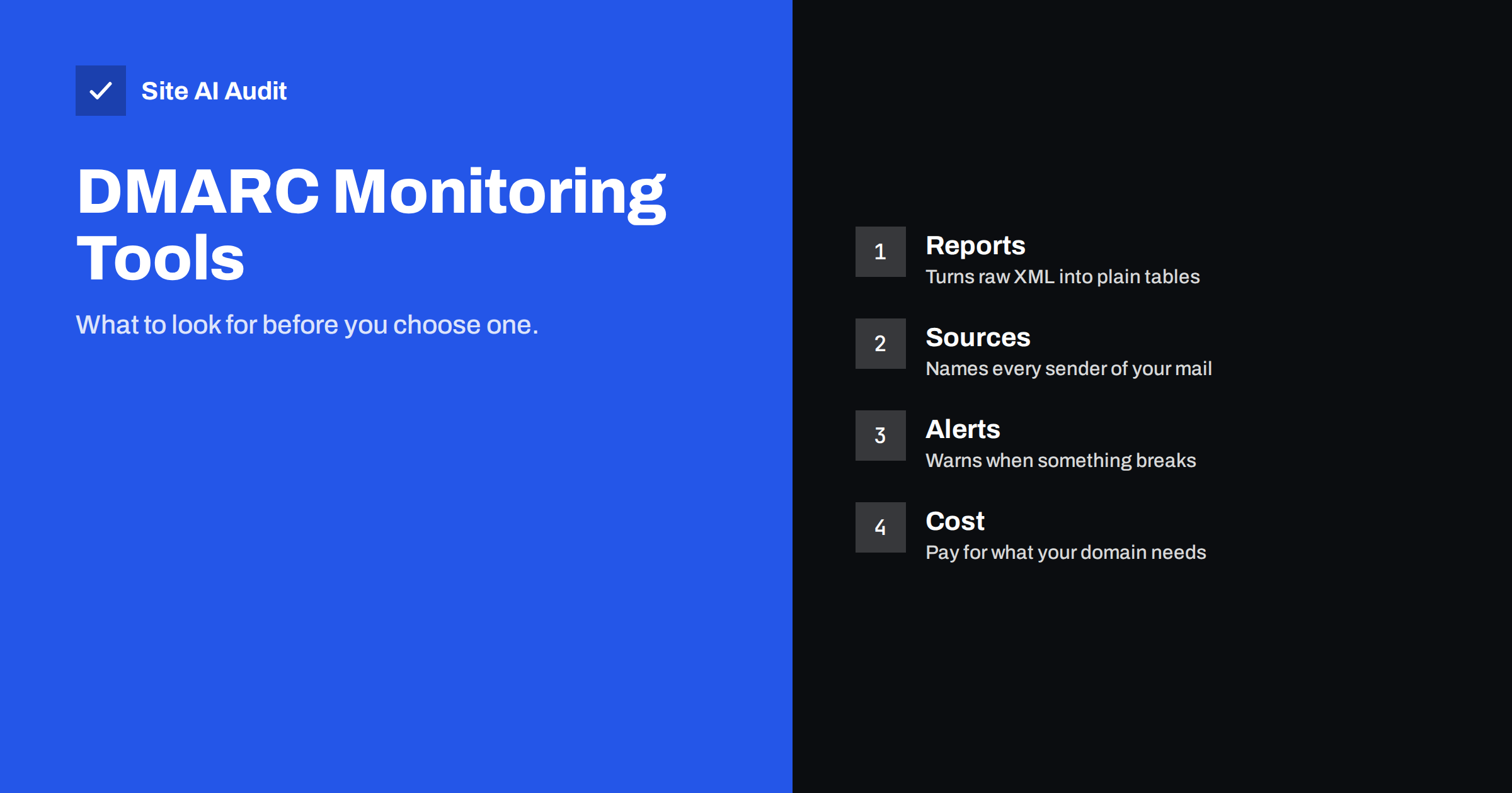 DMARC Monitoring Tools: What to Look For Before You Choose