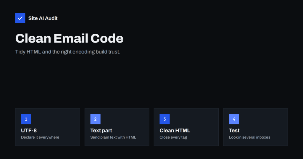 Broken HTML and Character Encoding in Email: Hidden Spam Signals
