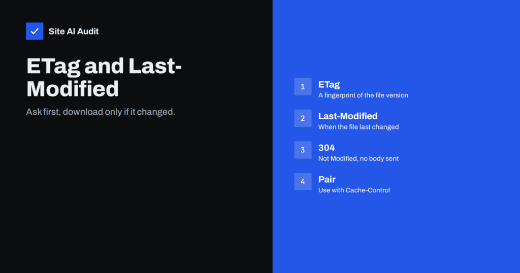 ETag and Last-Modified: How Conditional Requests Save Time