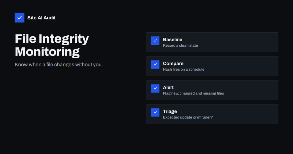 File Integrity Monitoring: Spot Changed Files on Your Website