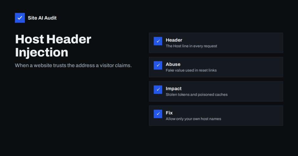 Host Header Injection: How Password Reset Links Get Hijacked