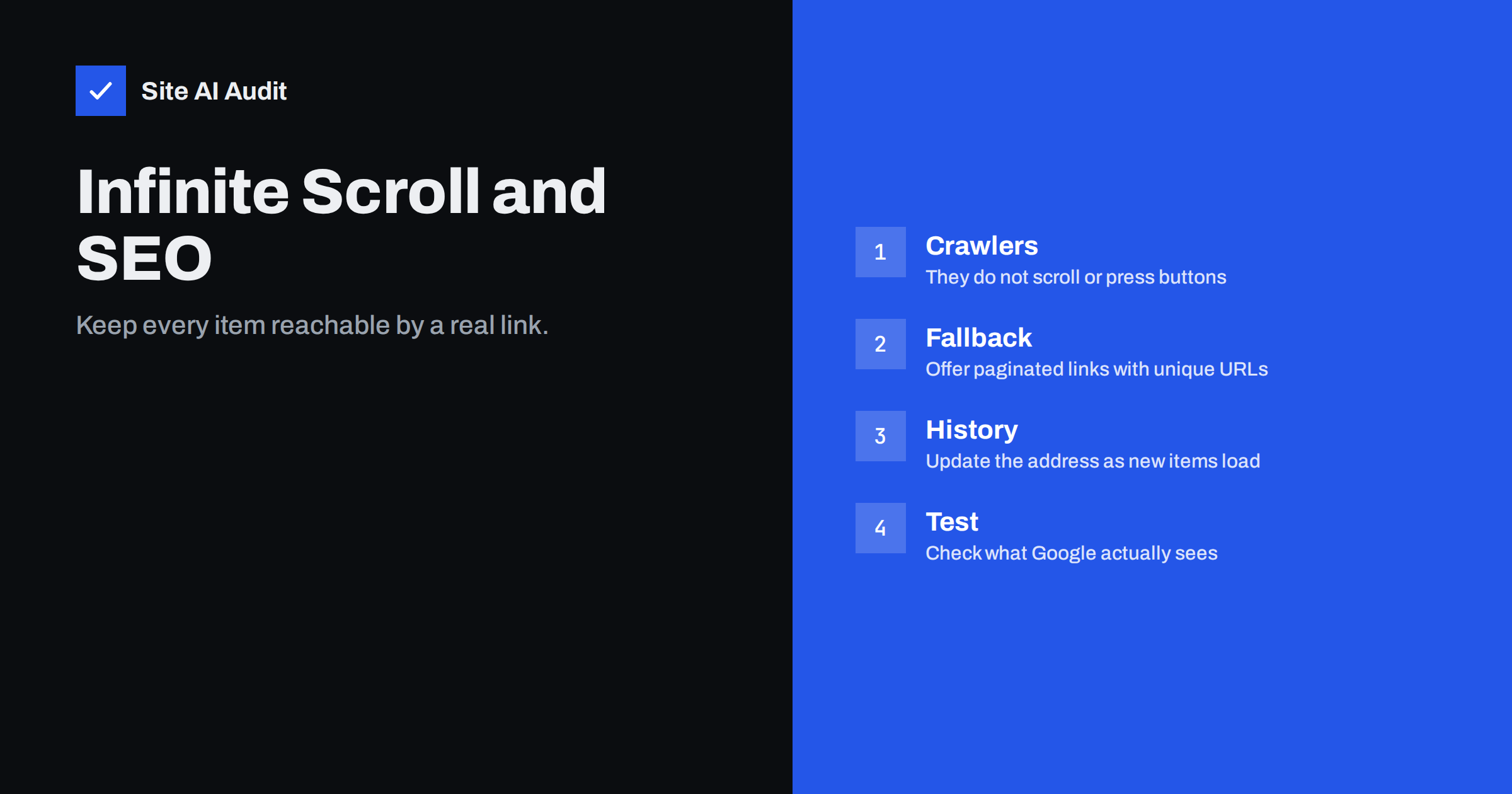 Infinite Scroll and Load More Buttons: SEO Done Right