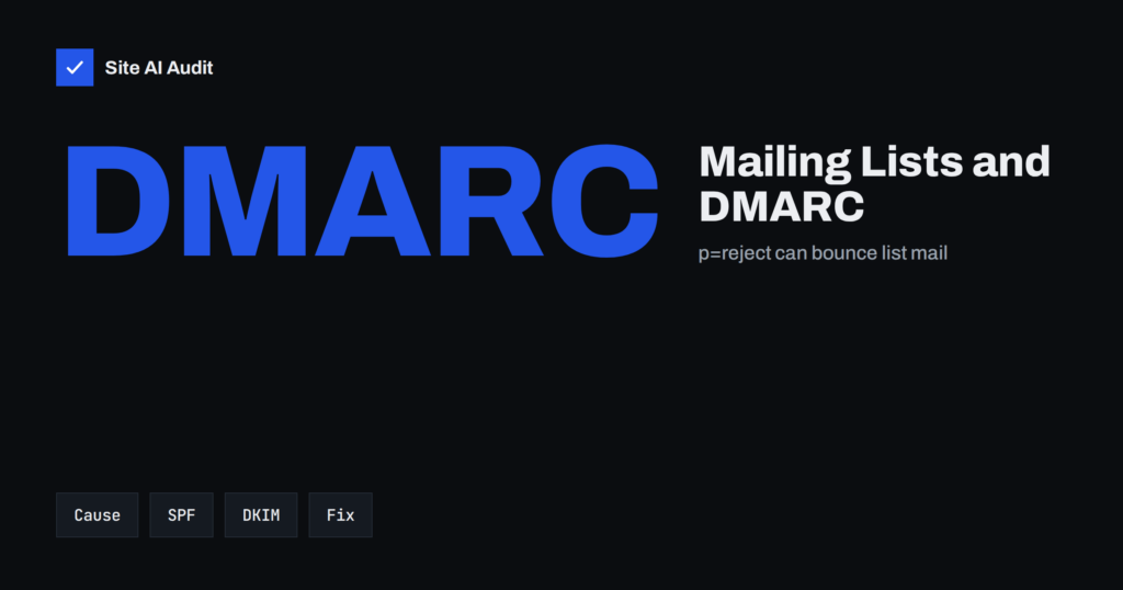 Mailing Lists and DMARC: Why Group Emails Fail Checks