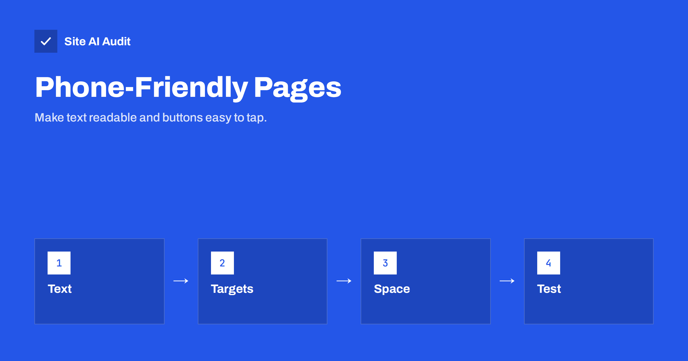 Tap Targets and Font Size: Make Pages Easy to Use on Phones