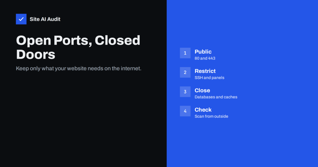 Open Ports on Your Web Server: Which Ones to Close