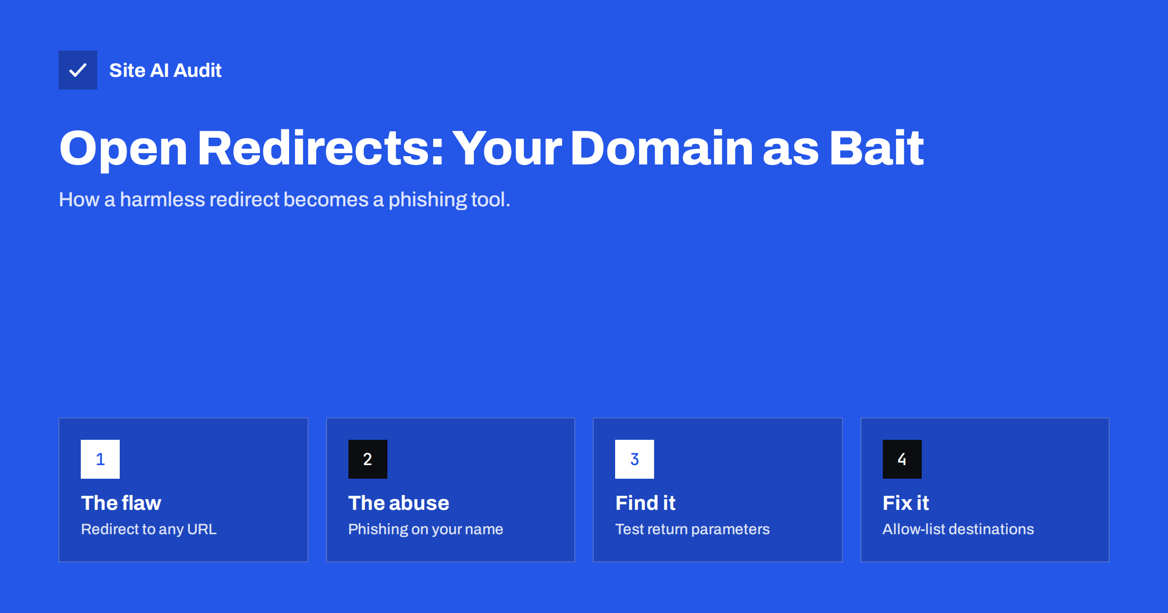 Open Redirects: How Attackers Abuse Your Website’s Links