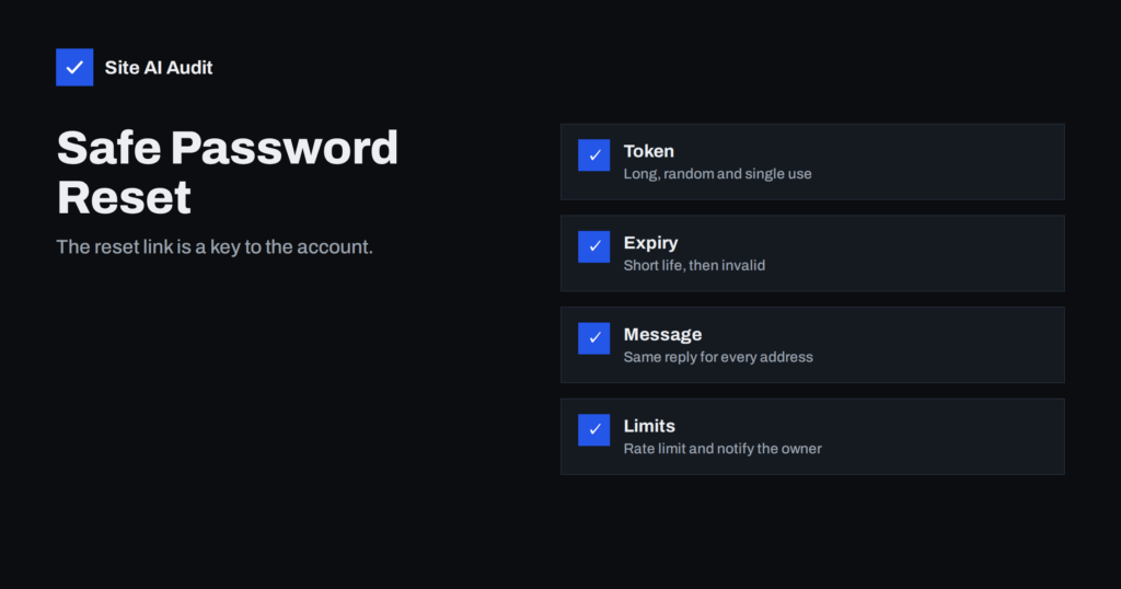 Password Reset Flaws: Tokens, Links and Account Takeover
