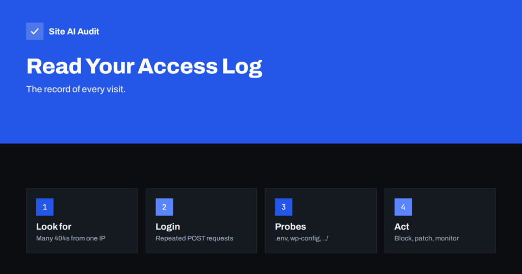 How to Read Web Server Access Logs to Spot Attacks