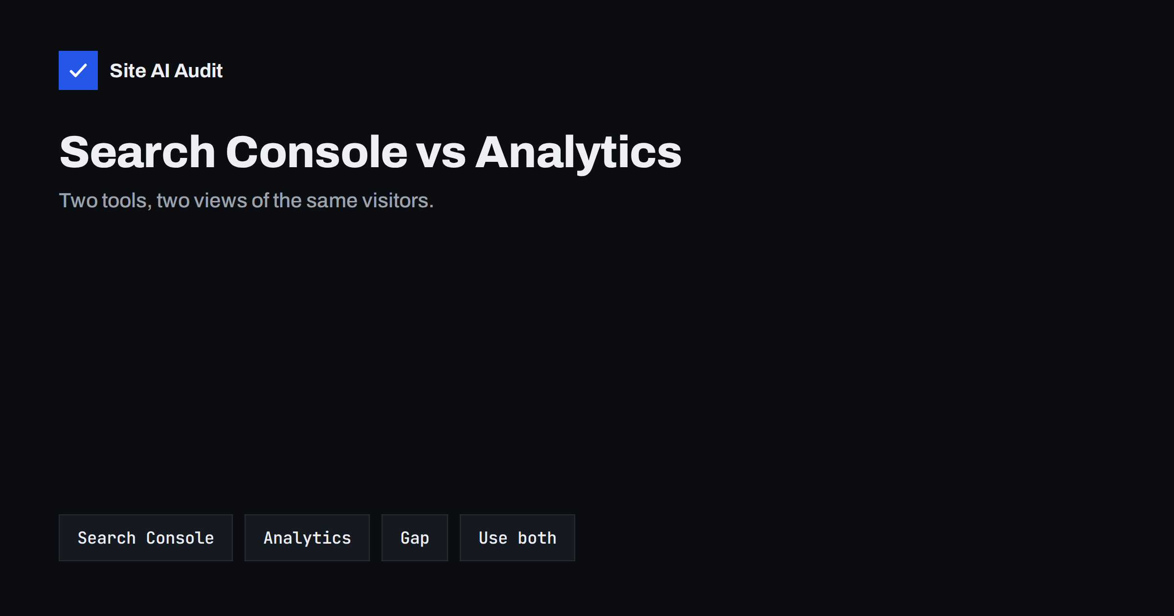 Search Console vs Google Analytics: Why the Numbers Differ