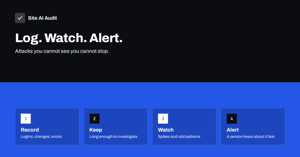 Security Logging and Monitoring: What Small Sites Should Track