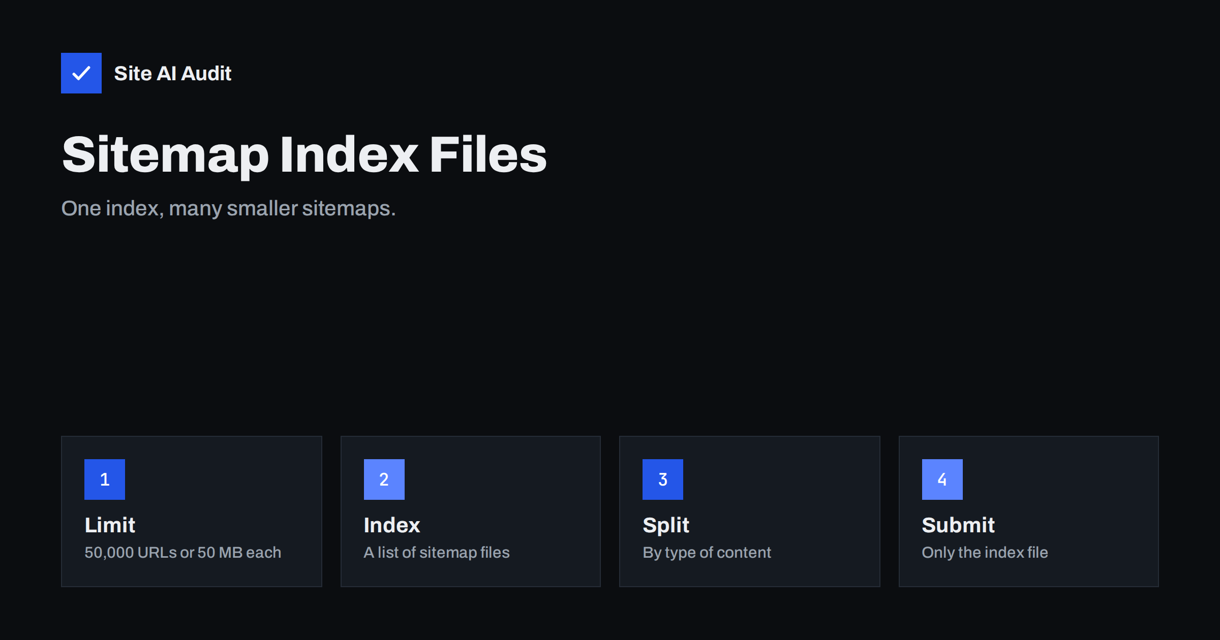 Sitemap Index Files: How to Split a Large XML Sitemap