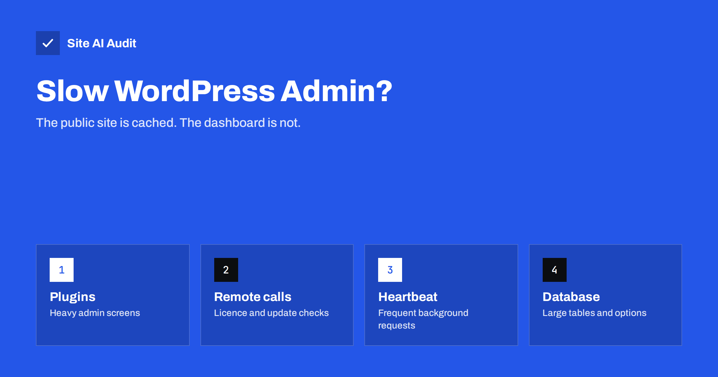 Slow WordPress Admin Dashboard: Causes and Practical Fixes