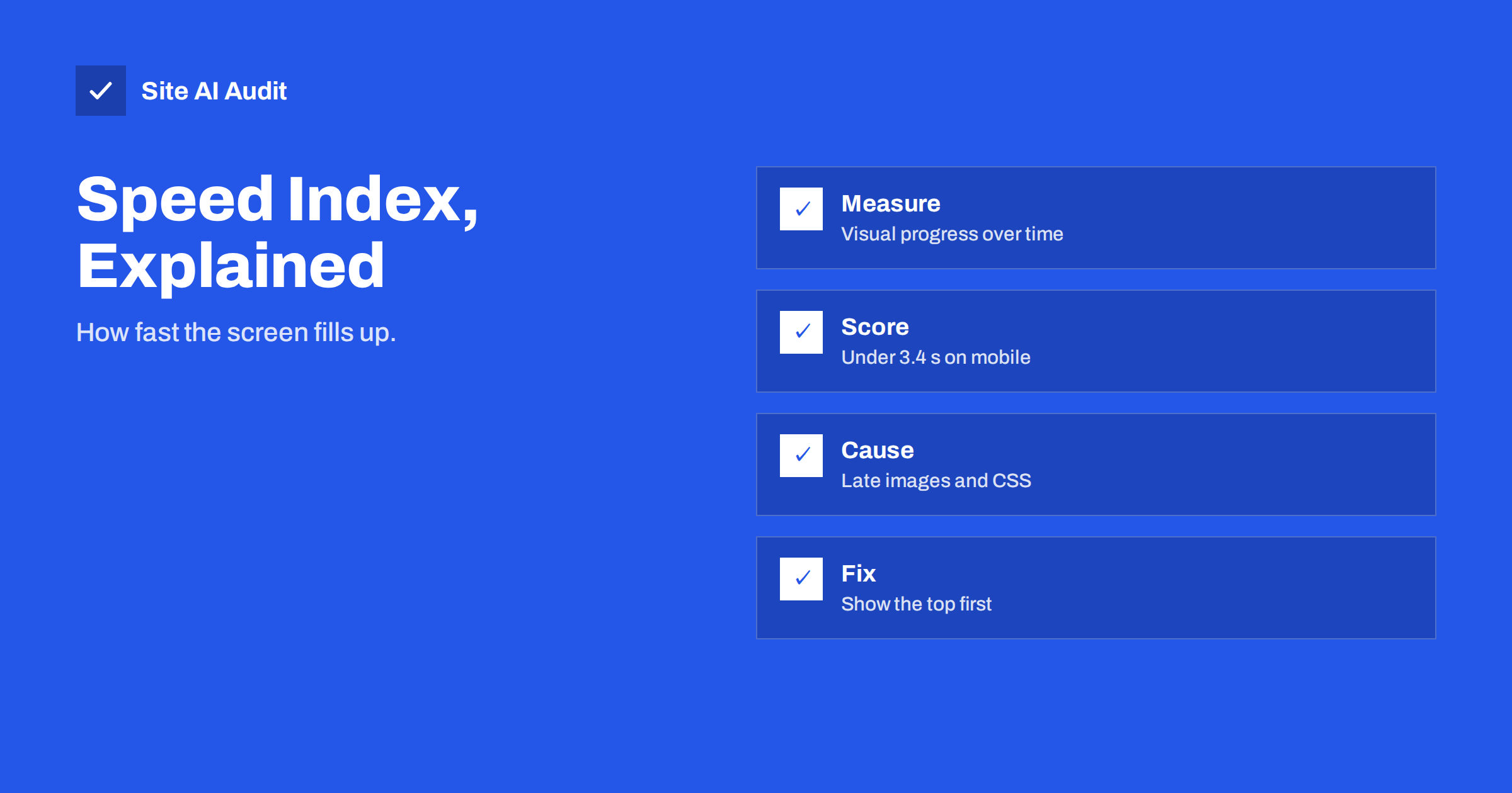 Speed Index in Lighthouse: What It Measures and How to Improve It