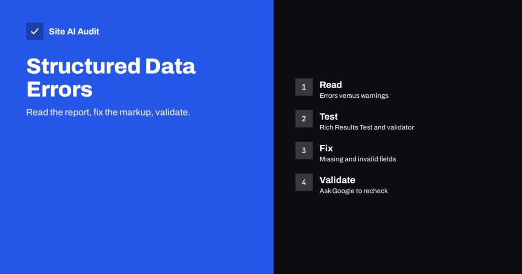 Structured Data Errors in Search Console: How to Fix Them