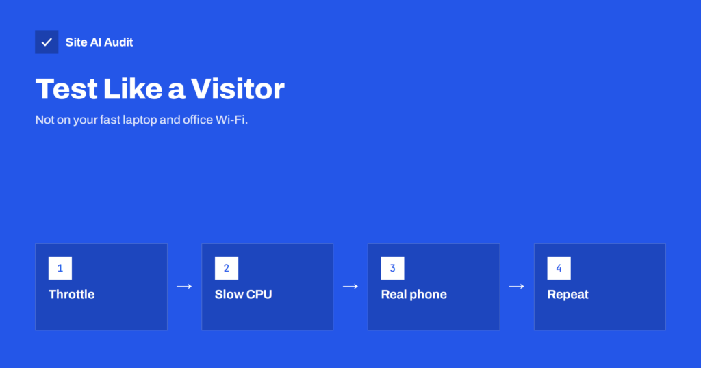 Test Website Speed on Slow Connections and Real Phones