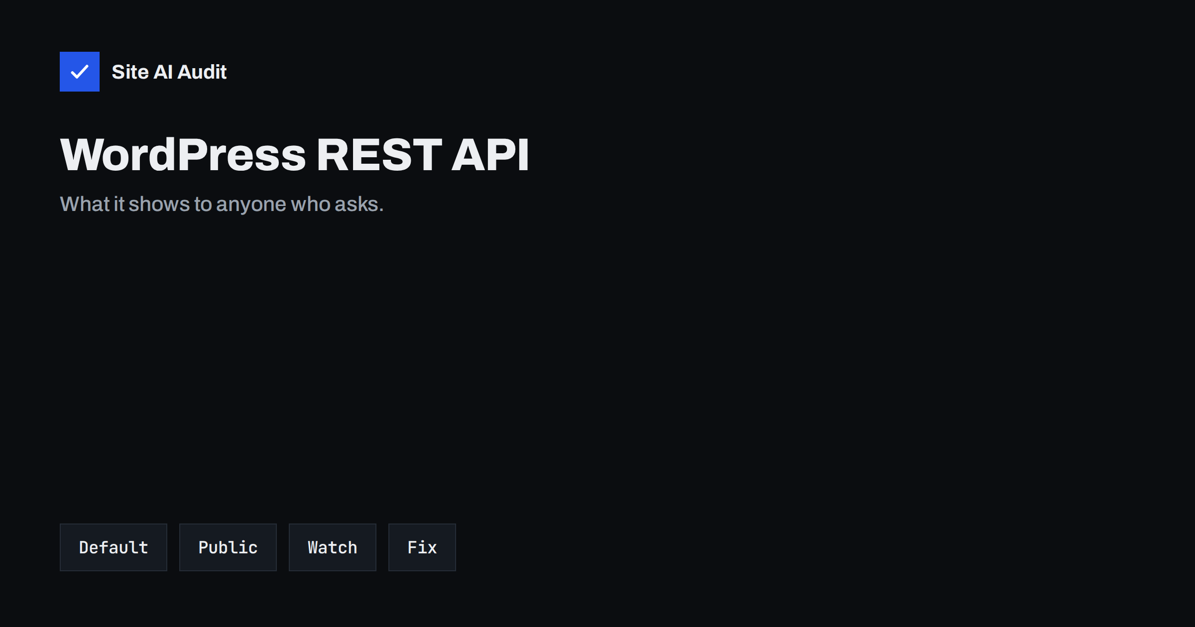 WordPress REST API Security: What to Expose and Restrict