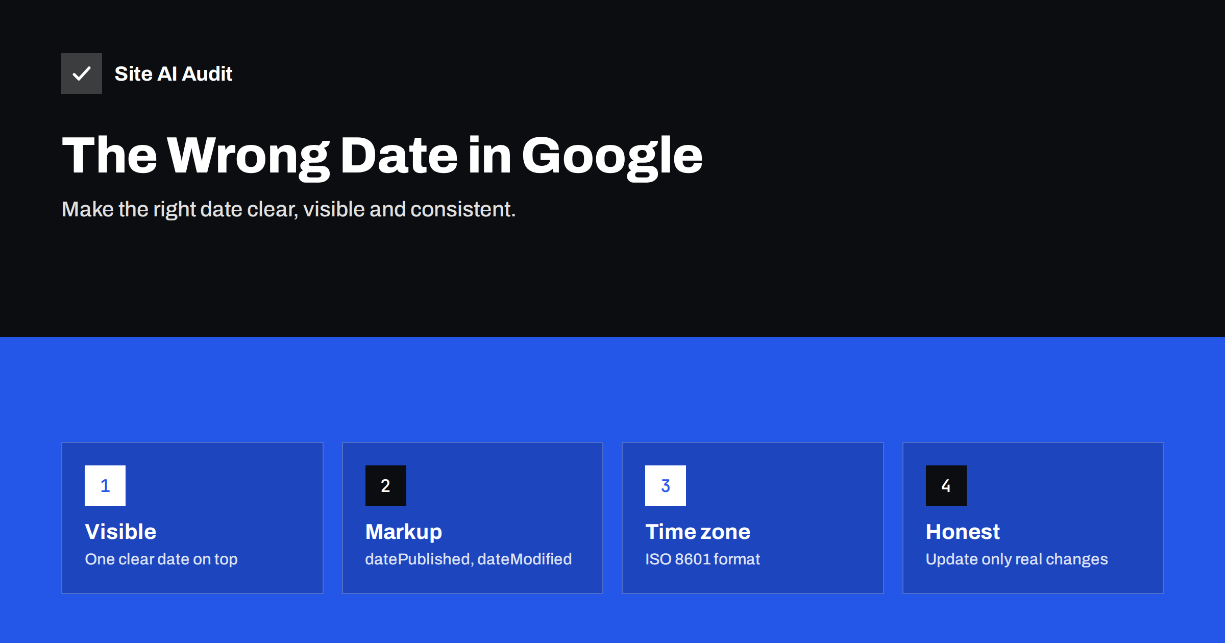 Wrong Date in Google Search Results: Why It Happens