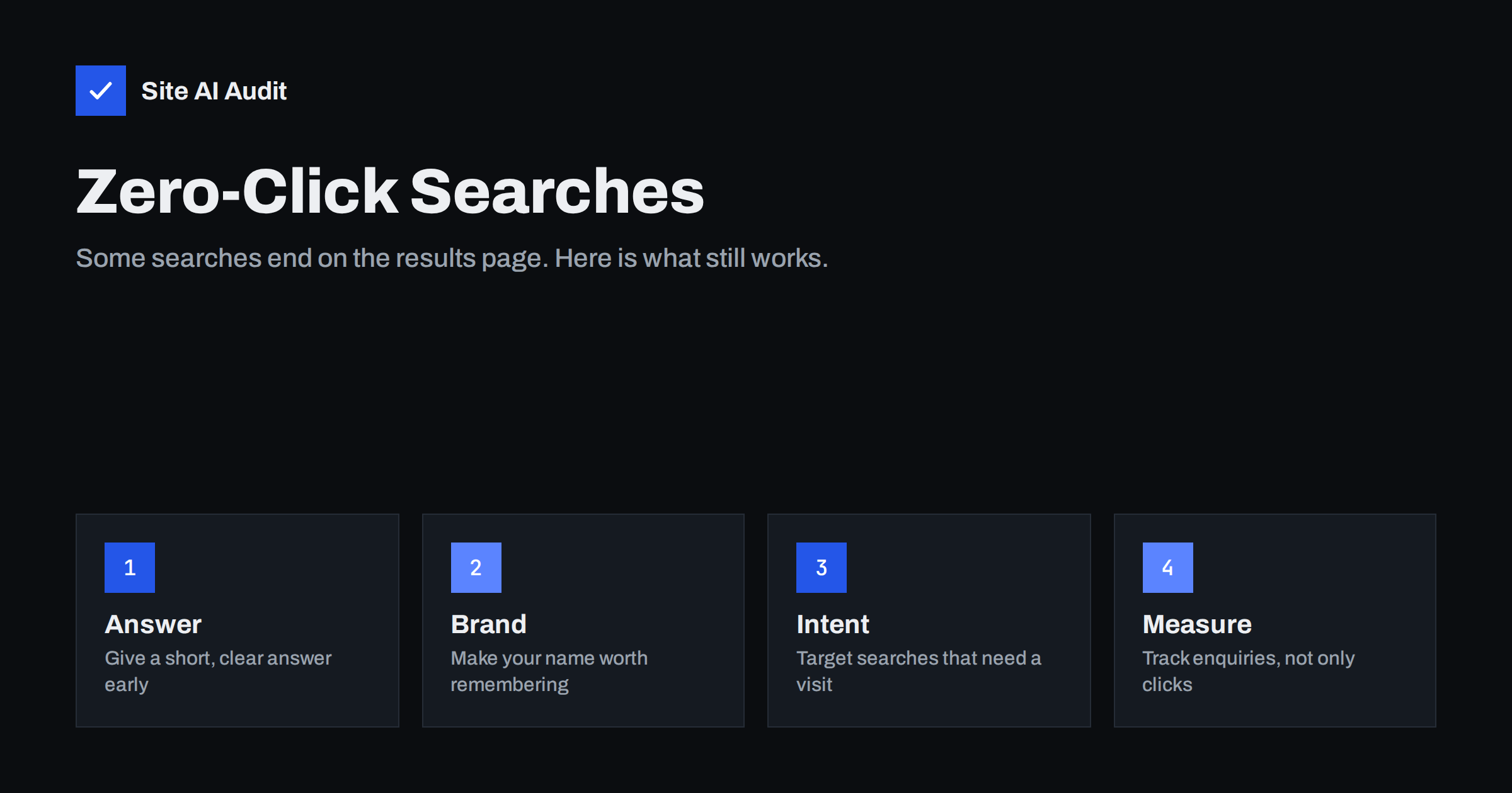Zero-Click Searches: What Small Websites Can Still Win